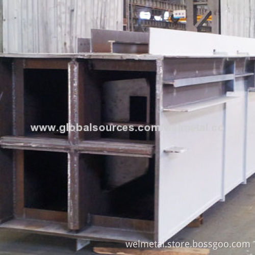 Steel structure building box type beam
